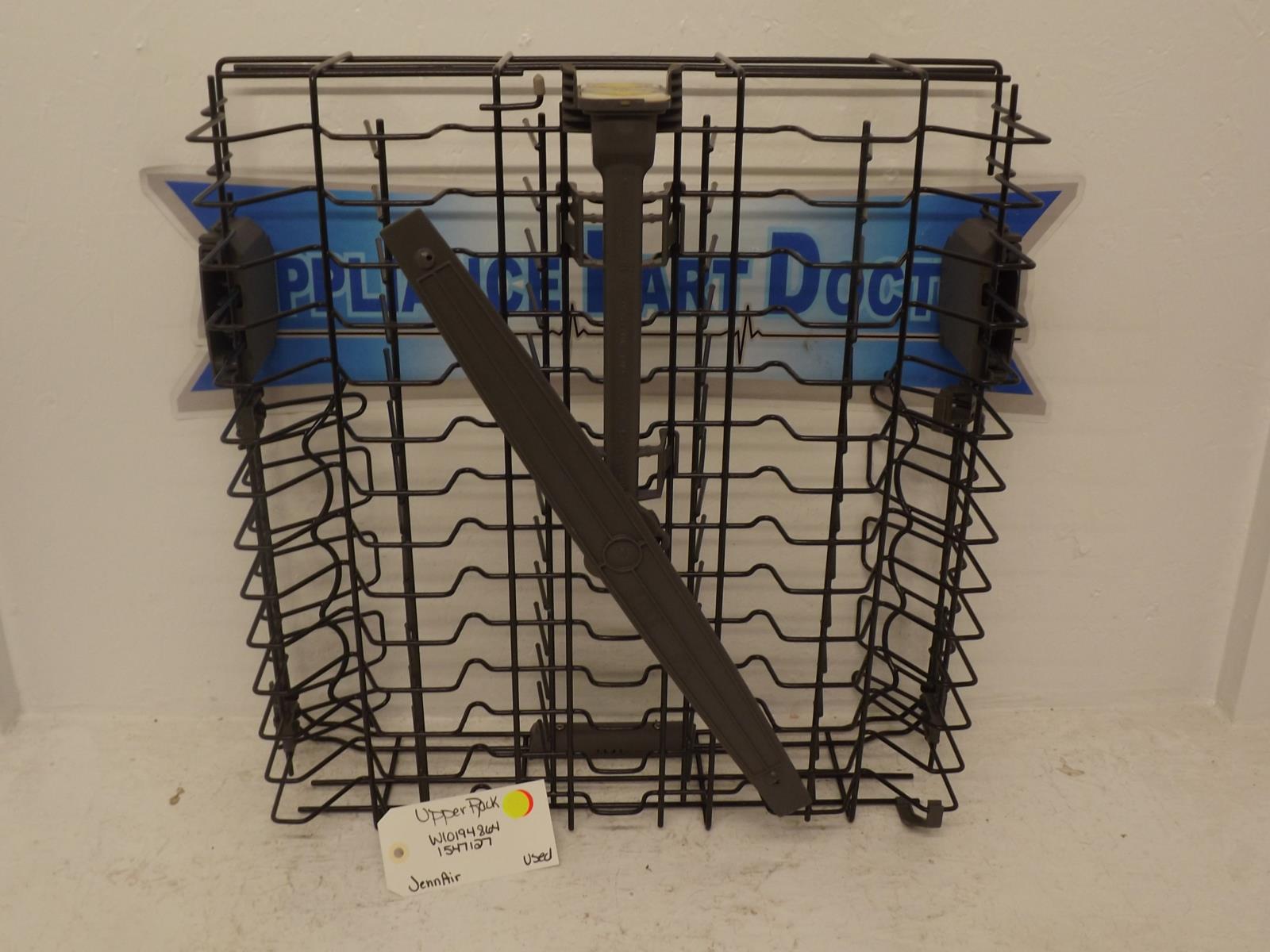JennAir Dishwasher W10194864 1547127 Upper Rack Used JennAir Dishwasher W10194864 1547127 Upper Rack Used